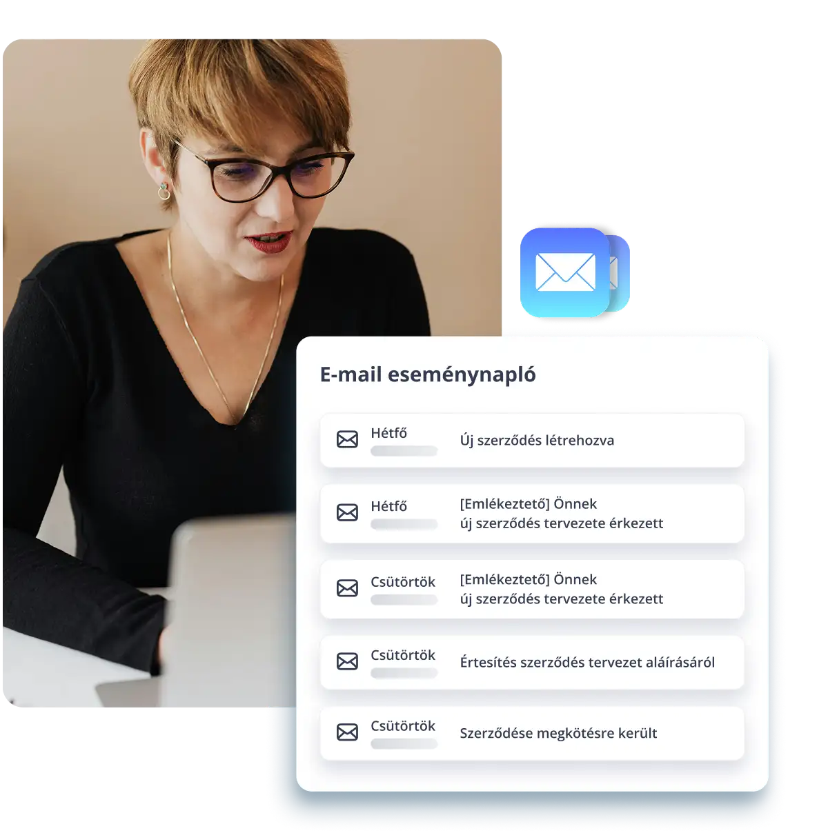Le papier peut se perdre. Vous ne perdrez jamais de vue vos contrats électroniques.