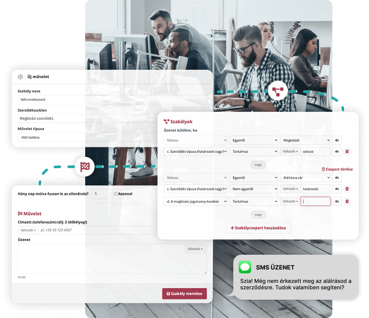 Control your contract workflows without handling every step manually.